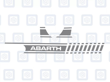 Fiat 500 Abarth Dashboard Decal To Match Side Stripes Customised Colour Sticker