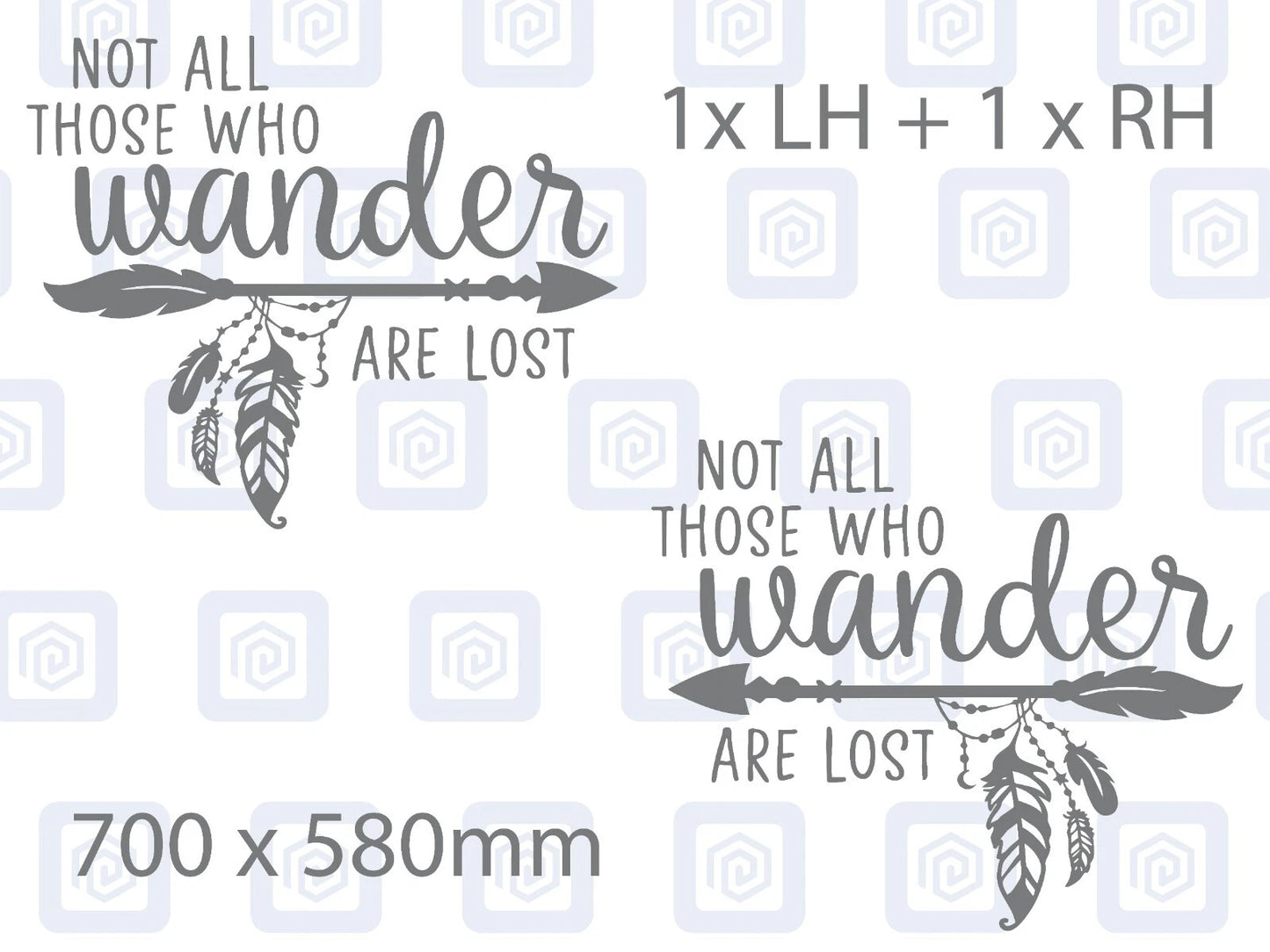 Not All Who Wander Are Lost Vinyl Decals For Camper Van Caravan Sticker Graphic