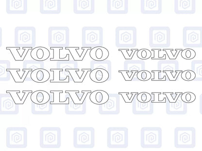Volvo Brake Caliper Decals Sticker Logos (set of 6) V50 S40 V60 V70 XC70 XC90
