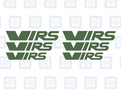 VRS Style Logo Caliper Vinyl Decal Stickers Fits Octavia Fabia Rapid Supurb x 6