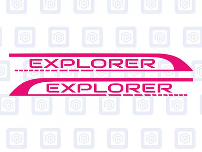 Explorer Side Graphics Vinyl Decal For Camper Van Caravan Motorhome Sticker