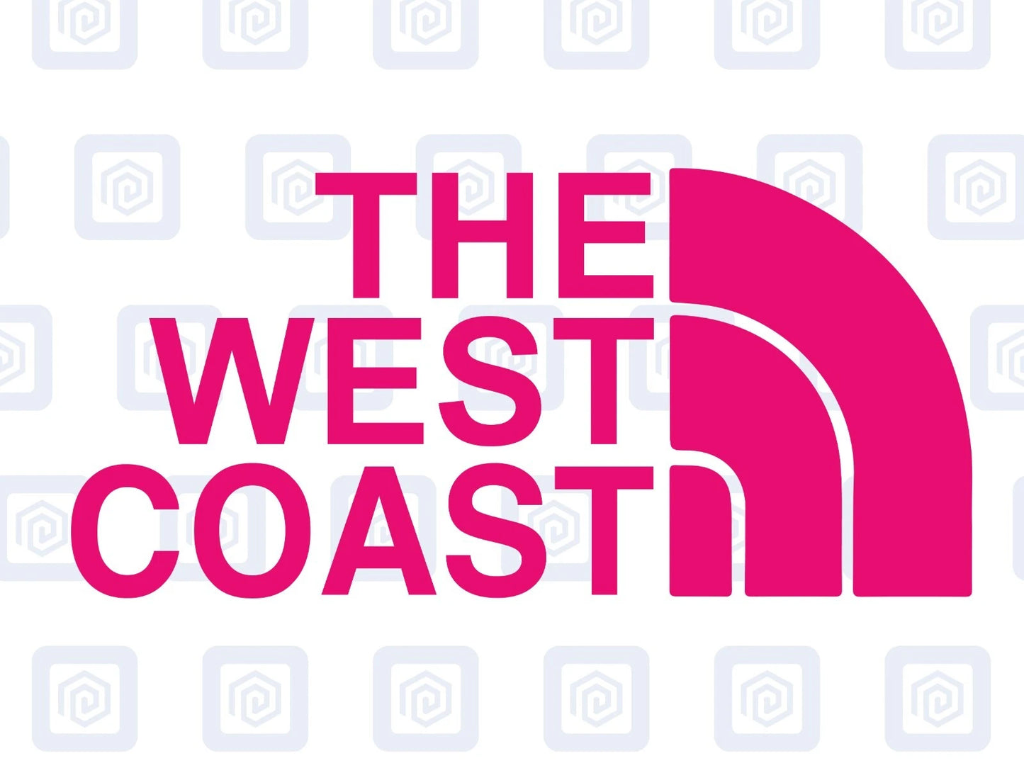 The West Coast Camping Surf Sea Sticker Decal Graphic Camper Van Skate Beach