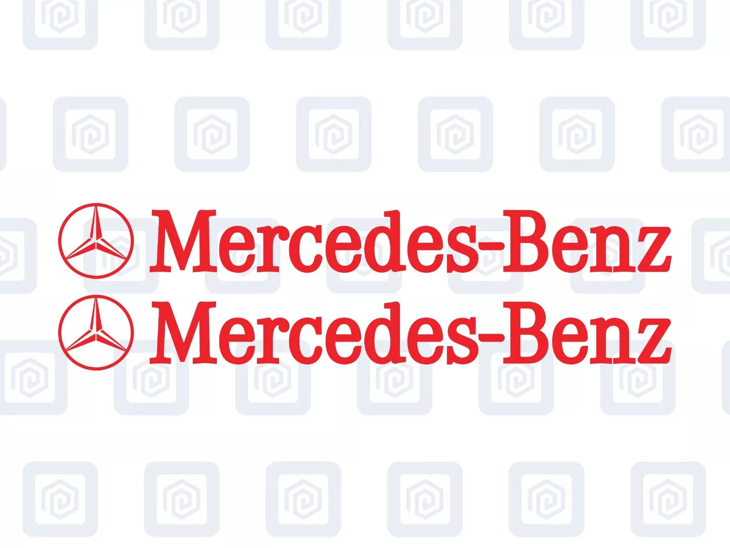 Mercedes Benz Side Skirt Style Vinyl Decal Sticker Logo x 2 AMG A B C E S CLASS