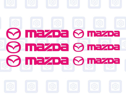 Mazda Brake Caliper Decals Sticker Logos (set of 6) JDM JAP DRIFT