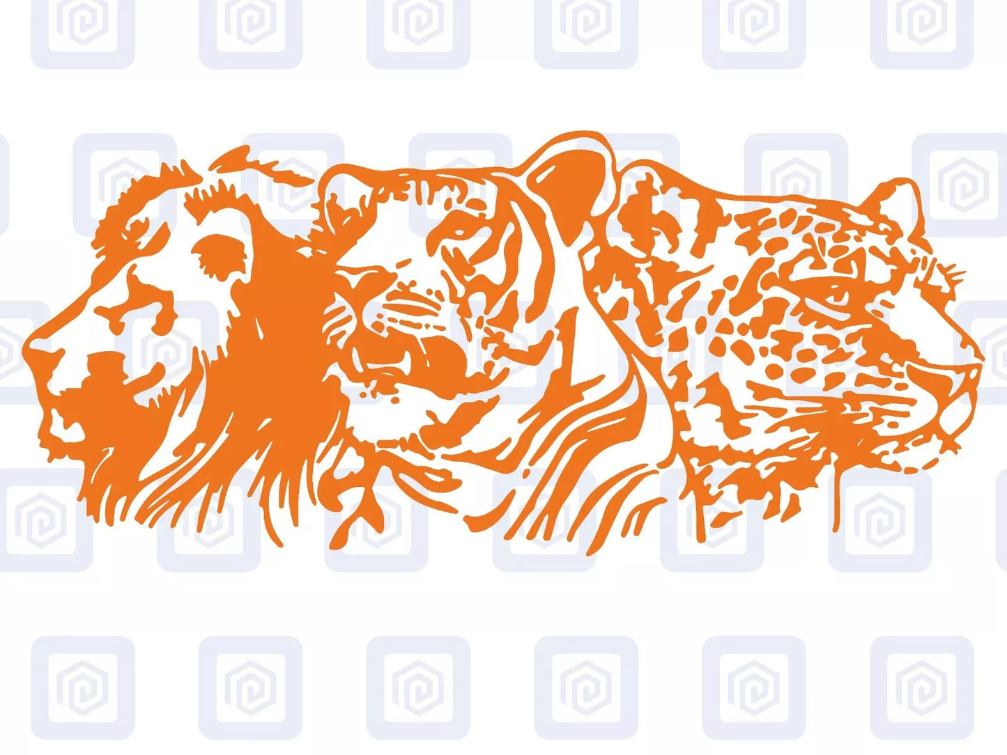 Lion Tiger Leopard Animal Vinyl Decals For Campervan Van Caravan Sticker Graphic