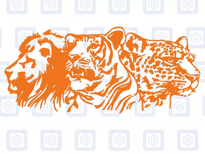 Lion Tiger Leopard Animal Vinyl Decals For Campervan Van Caravan Sticker Graphic