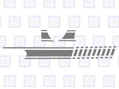 Fiat 500 Dashboard Decal To Match Side Stripes Customised Colour Sticker Sport