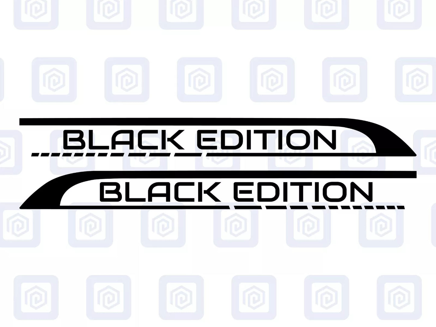 Black Edition Side Graphics Vinyl Decal For Camper Van Caravan Motorhome Sticker