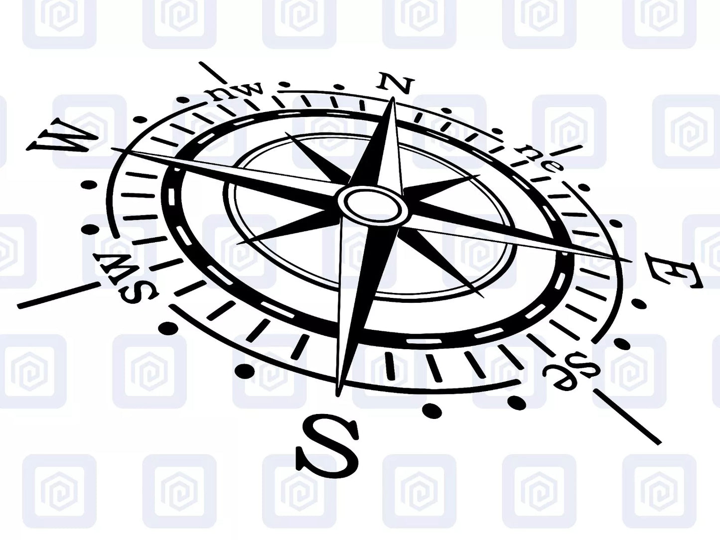 LARGE Compass Vinyl Decal For Campervan Van Caravan Sticker Graphic Camping