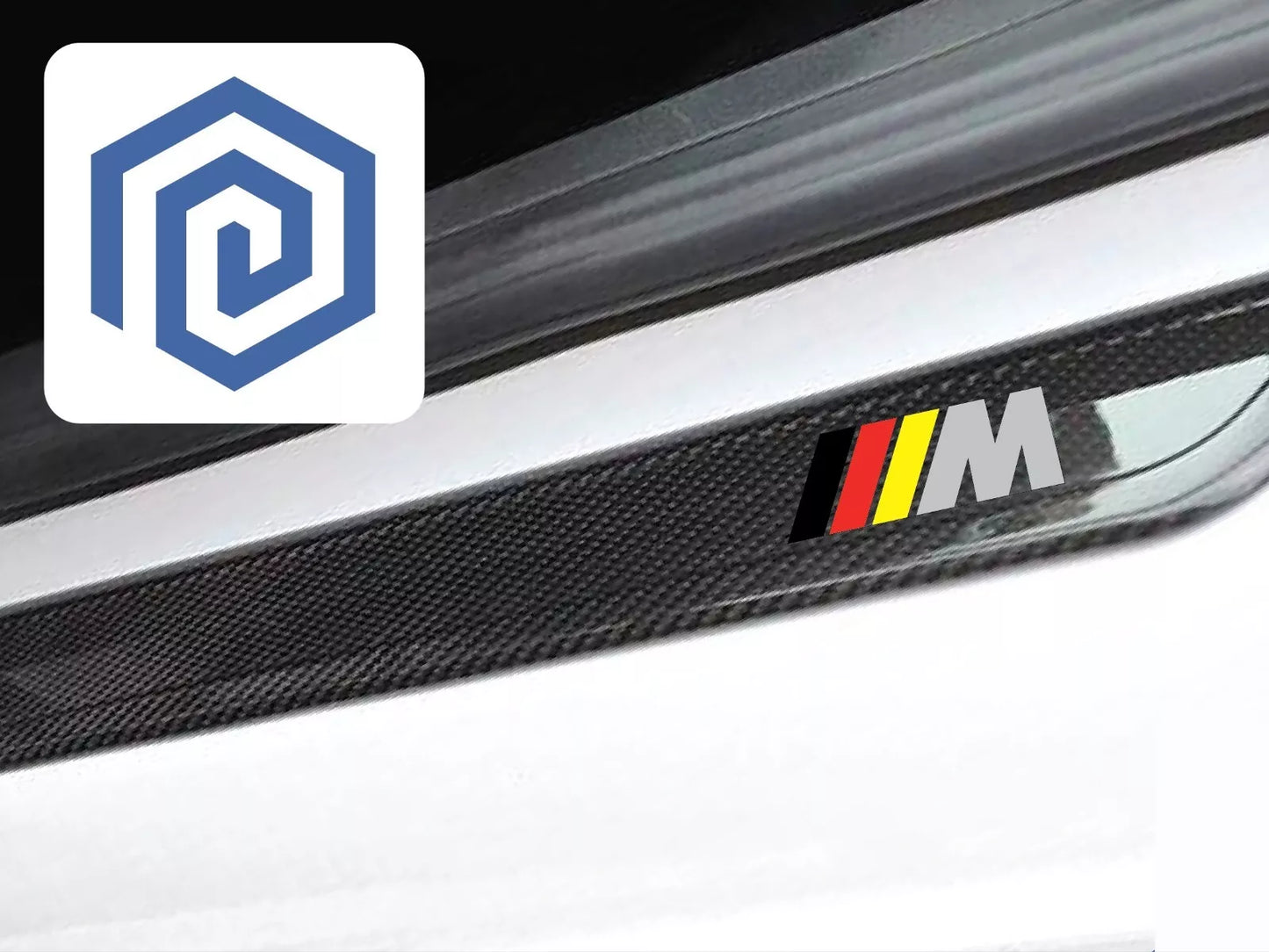 BMW M Sport Logo Premium Door Sill Decals Stickers 2 Series 218 220 230 M2