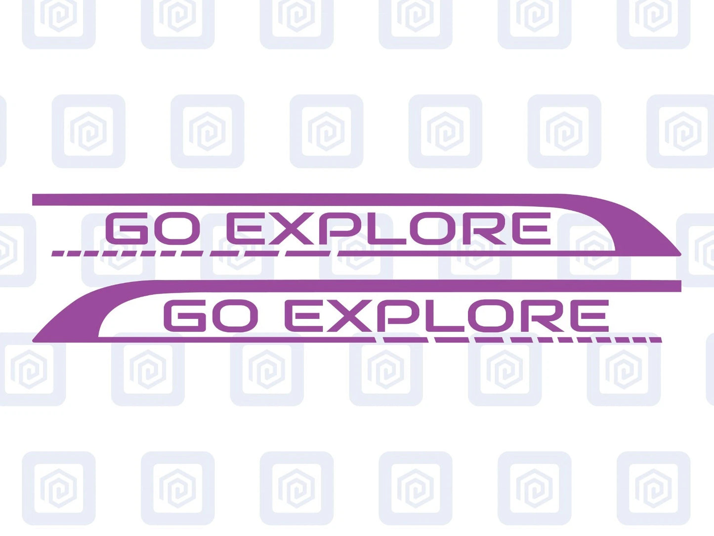 Go Explore Side Graphics Vinyl Decal For Camper Van Caravan Motorhome Sticker