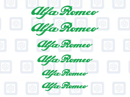 Alfa Romeo 6x Brake Caliper Decal Stickers Mito Giulia Stelvio Tonale High Temp
