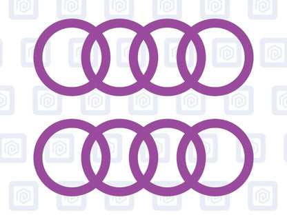 3 Lines Side Skirt Decals Fits A3 A4 A5 A6 TT Vinyl Sticker Pair (set of 2)