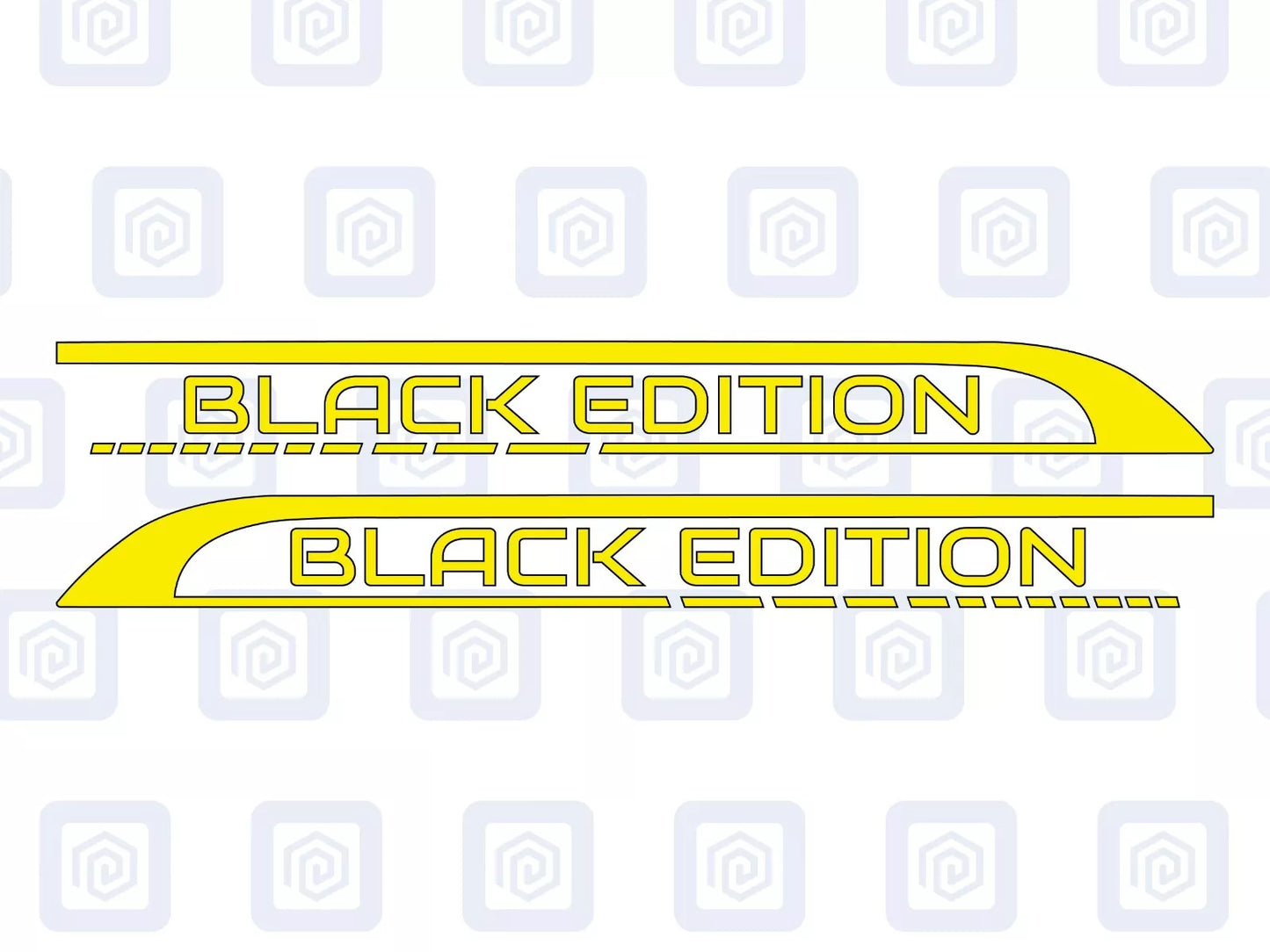 Black Edition Side Graphics Vinyl Decal For Camper Van Caravan Motorhome Sticker