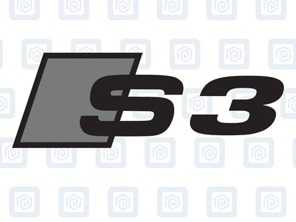 Audi S3 Style Brake Caliper Decals A3 Hatch Sportback sticker logos (set of 6)