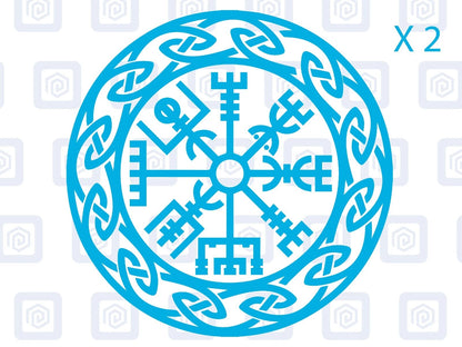 Viking Rune Compass Vinyl Decal For Camper Van Caravan Motorhome Campervan
