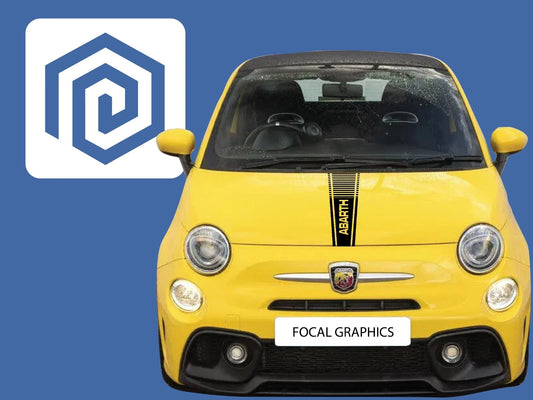 Fiat 500 Abarth 595 695 Bonnet Decal Sticker Stripe EsseEsse Competizione T-Jet