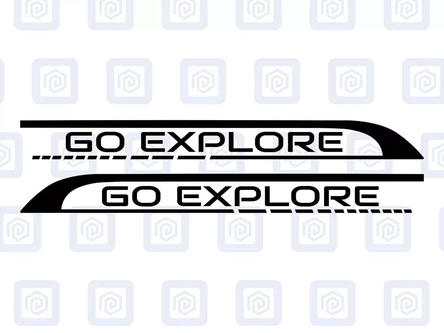 Go Explore Side Graphics Vinyl Decal For Camper Van Caravan Motorhome Sticker