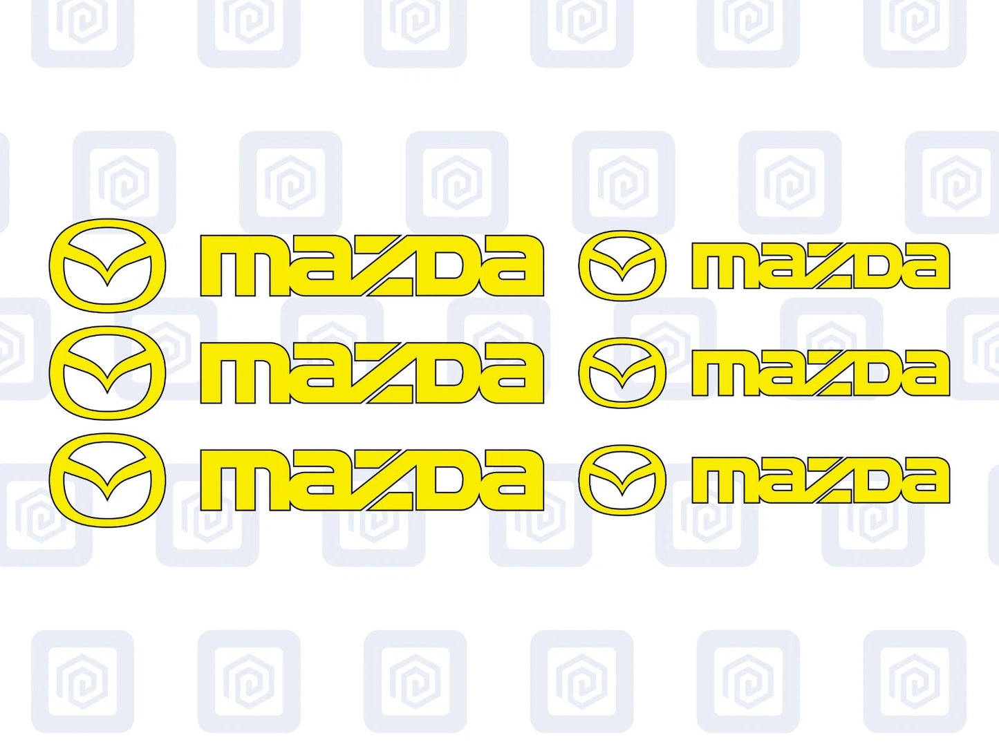 Mazda Brake Caliper Decals Sticker Logos (set of 6) JDM JAP DRIFT