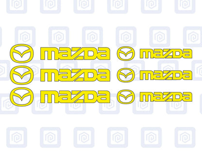 Mazda Brake Caliper Decals Sticker Logos (set of 6) JDM JAP DRIFT