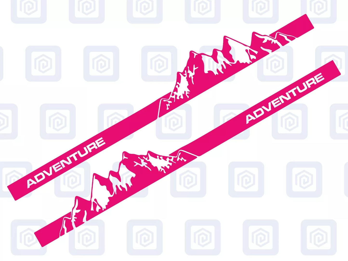 2.2m Adventure Full Side Vinyl Decals For Campervan Motorhome Caravan Graphic