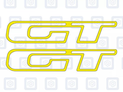 Peugeot GT 207 208 307 308 Sport Vinyl Decal Graphics Pair x 2