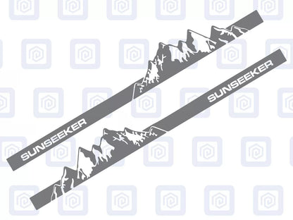 Sun Seeker Full Side Vinyl Decals For Campervan Motorhome Sticker Graphic
