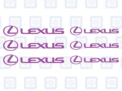 Lexus Brake Caliper Decals Sticker Logos (set of 6) RZ RC ES LS GS IS RX NX GX