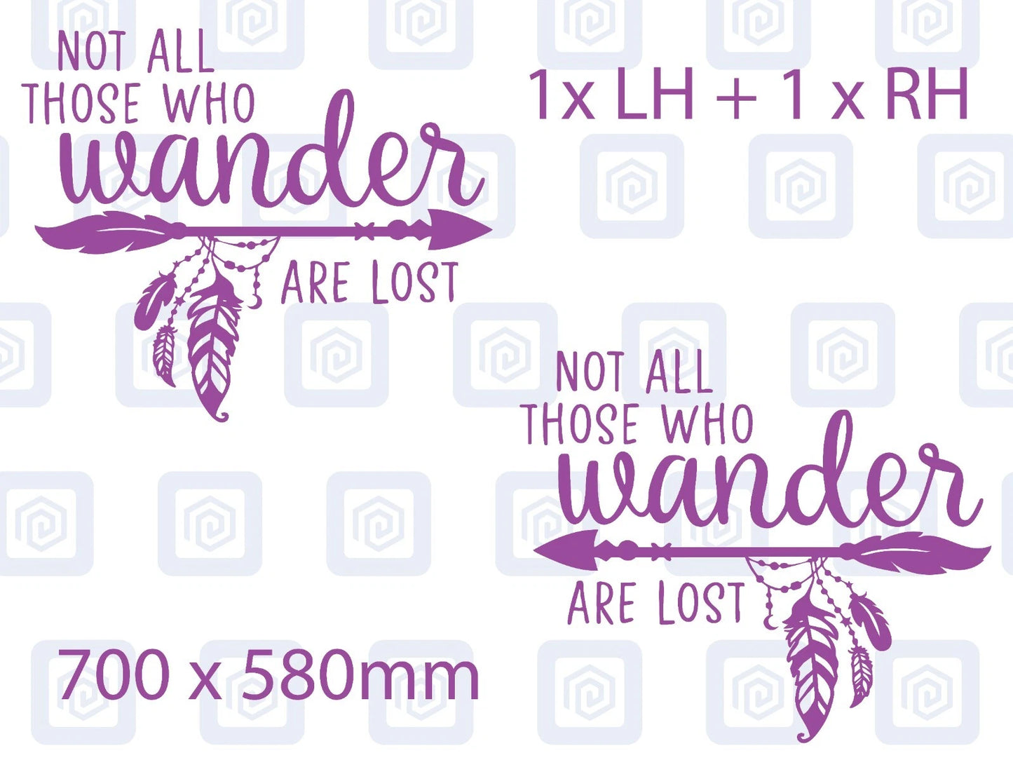 Not All Who Wander Are Lost Vinyl Decals For Camper Van Caravan Sticker Graphic
