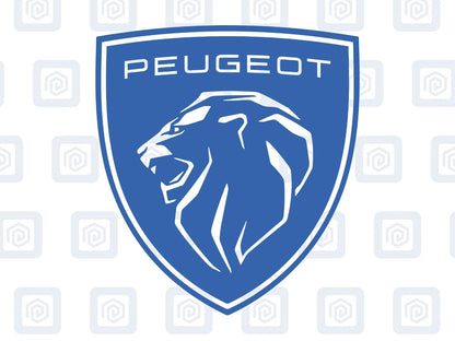 Peugeot New Crest Badge Decal Sticker Vinyl Pair x 2 108 207 307 208 308 GTI GT