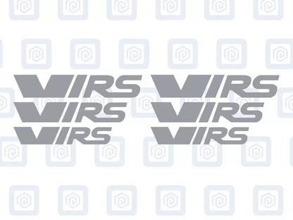 VRS Style Logo Caliper Vinyl Decal Stickers Fits Octavia Fabia Rapid Supurb x 6