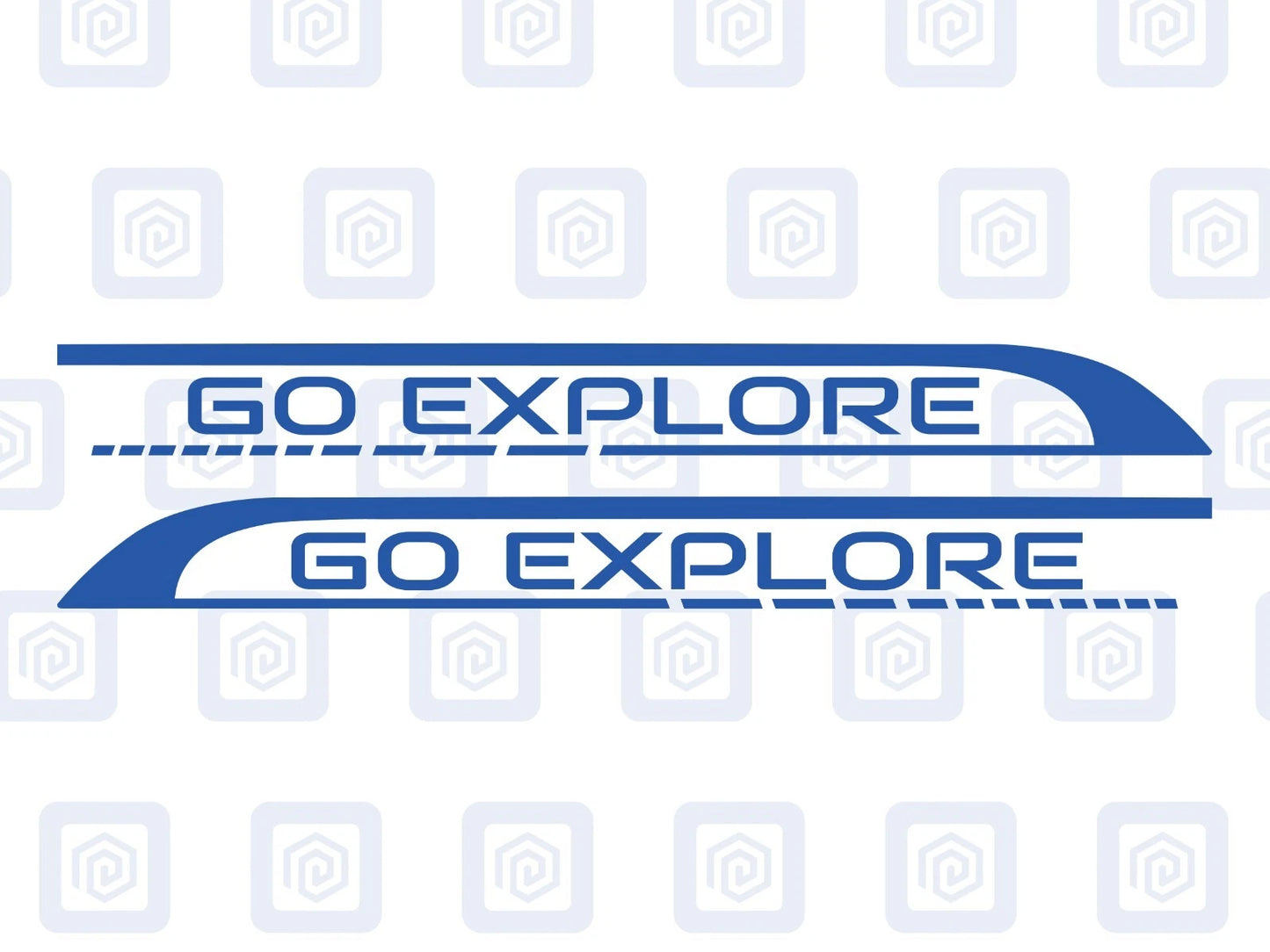 Go Explore Side Graphics Vinyl Decal For Camper Van Caravan Motorhome Sticker