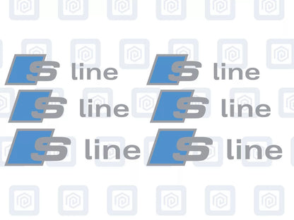 Audi S Line Brake Caliper Decals Fits A1 A3 A4 A5 A6 A7 TT sticker (set of 6)