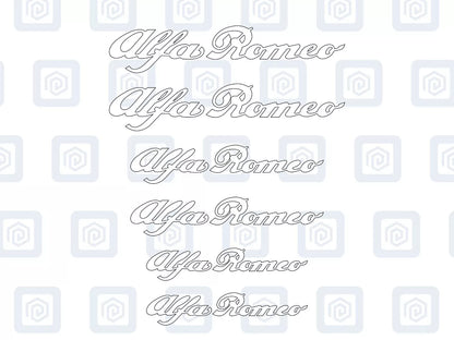 Alfa Romeo 6x Brake Caliper Decal Stickers Mito Giulia Stelvio Tonale High Temp