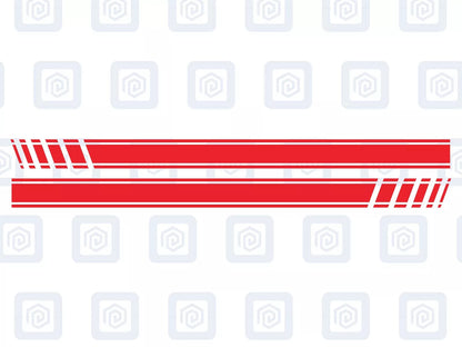 Fiat Abarth 500 595 695 Side Stripe Decal Sticker Pair (Set of 2)