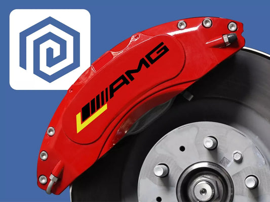 AMG Brake Caliper Decals sticker logos (set of 6)