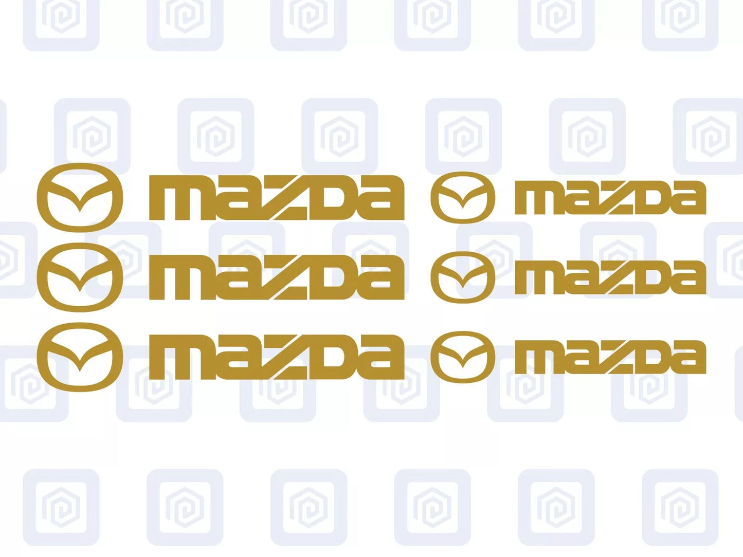 Mazda Brake Caliper Decals Sticker Logos (set of 6) JDM JAP DRIFT