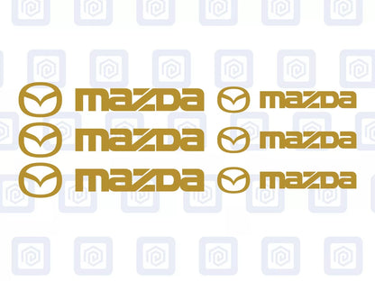Mazda Brake Caliper Decals Sticker Logos (set of 6) JDM JAP DRIFT