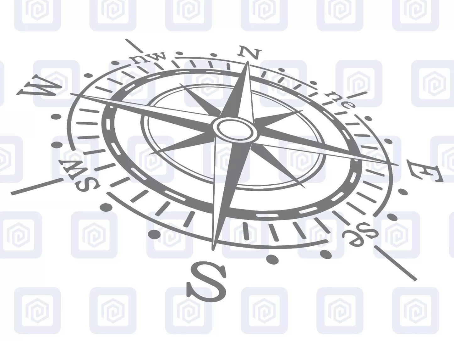LARGE Compass Vinyl Decal For Campervan Van Caravan Sticker Graphic Camping