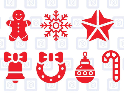 Christmas Sticker Pack Selection Set Special Wall Art Vinyl Wall Decal