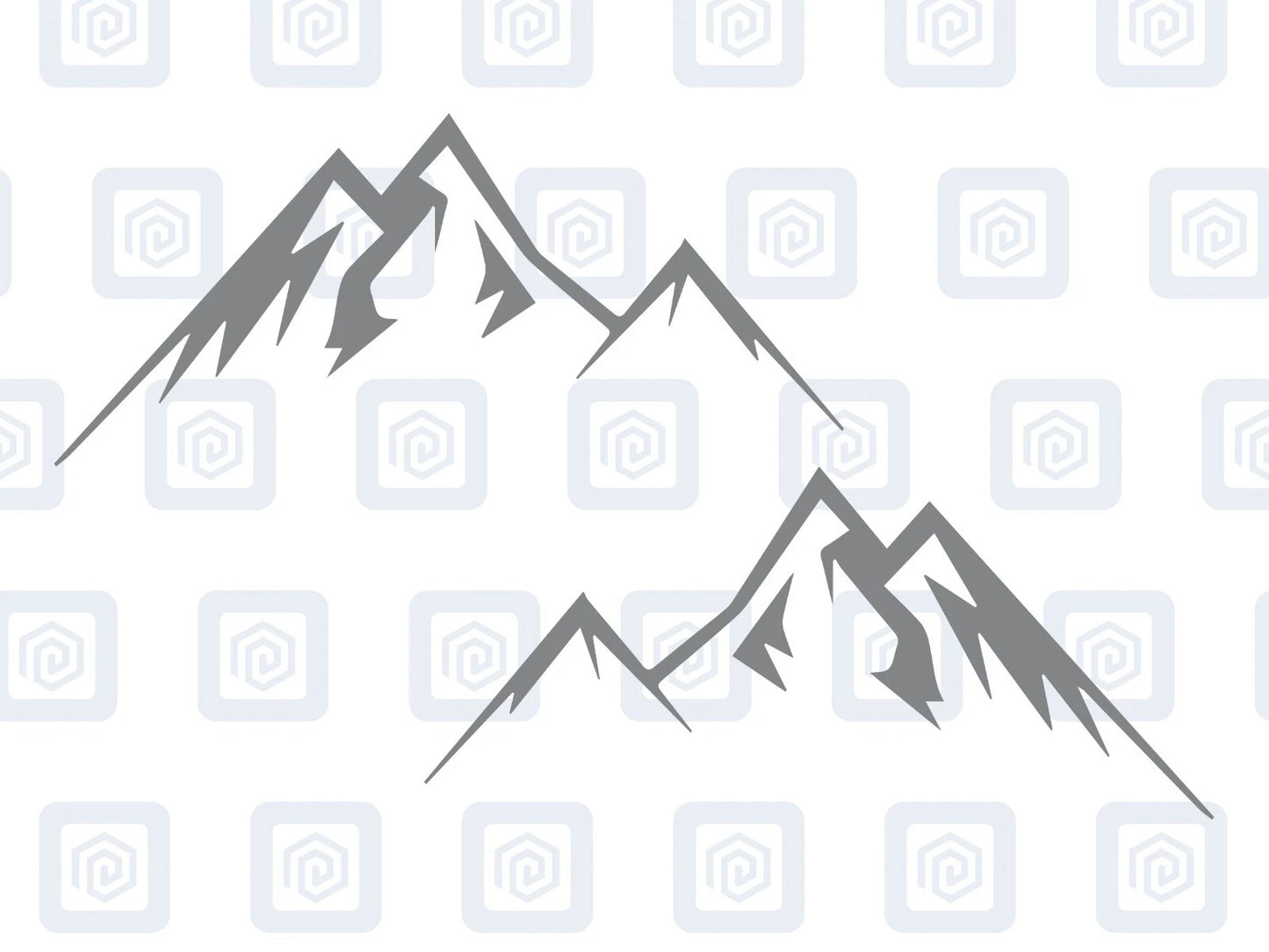 LARGE Mountain Vinyl Decals For Camper Van Caravan Sticker Graphic Pair x2