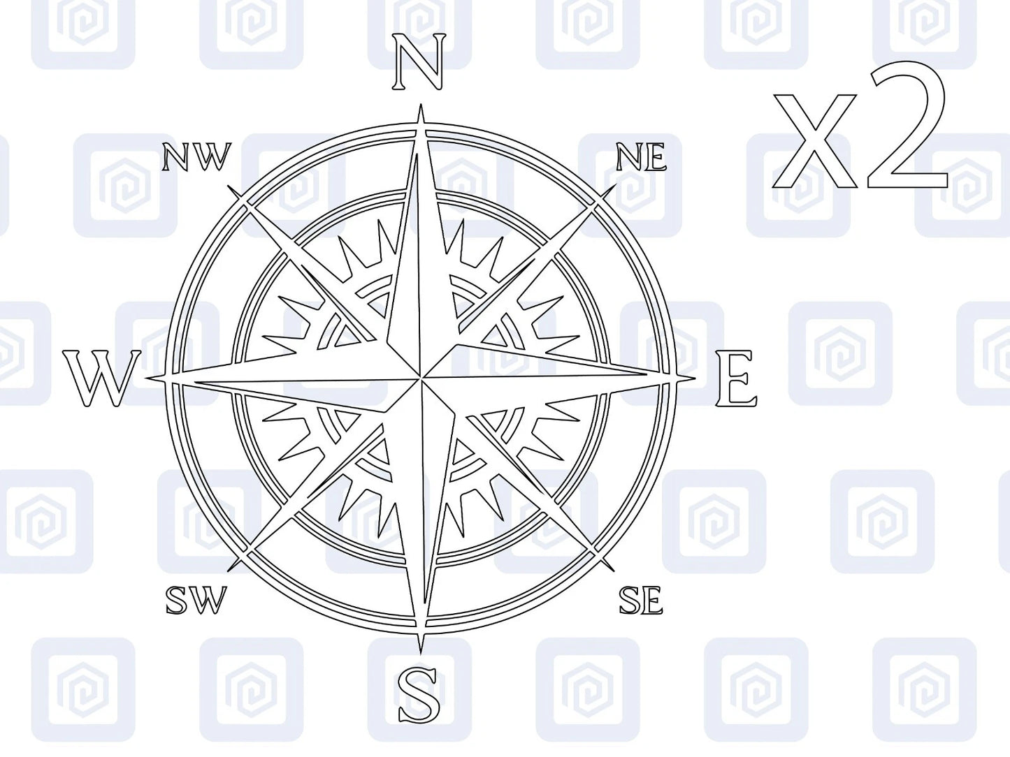 Compass Vinyl Decal For Camper Van Caravan Motorhome Sticker Graphic Campervan