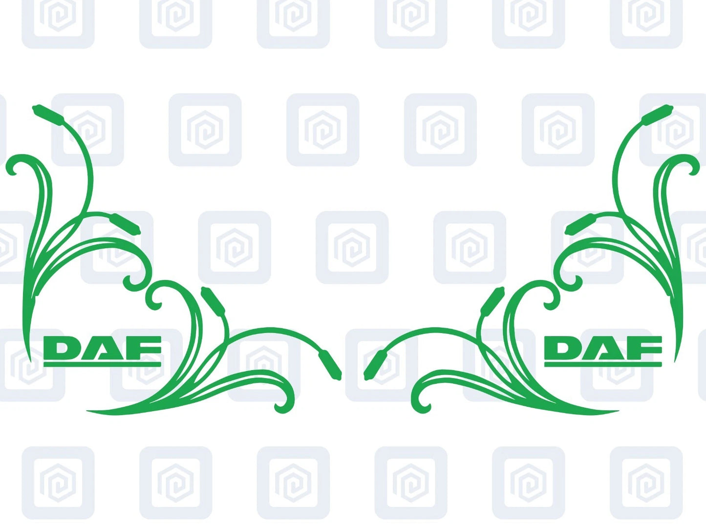 DAF Window Body Vinyl Decals For Truck Lorry XF XG XD XB CF LF Cab Pair x2