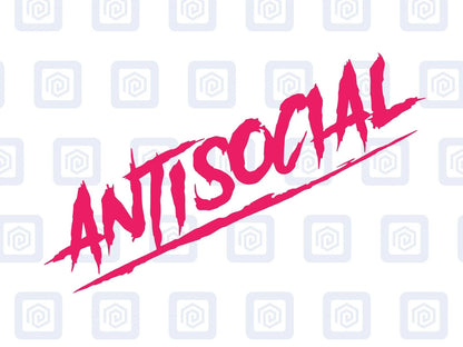 Antisocial Sticker JDM DUB Euro Stance VAG Vinyl Decal Graphic