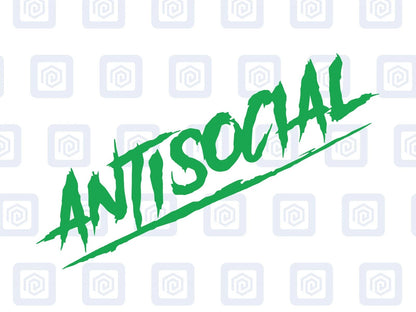 Antisocial Sticker JDM DUB Euro Stance VAG Vinyl Decal Graphic