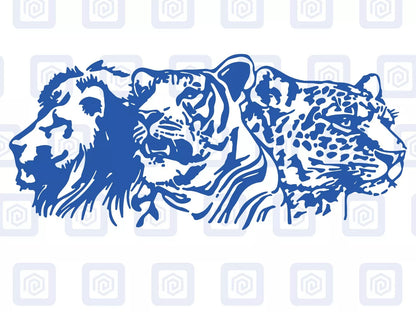 Lion Tiger Leopard Animal Vinyl Decals For Campervan Van Caravan Sticker Graphic