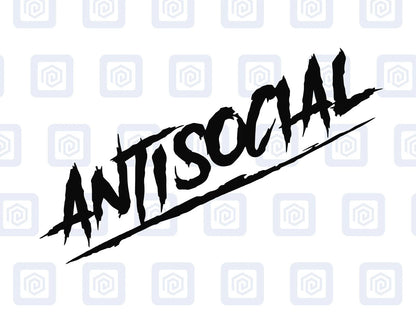 Antisocial Sticker JDM DUB Euro Stance VAG Vinyl Decal Graphic