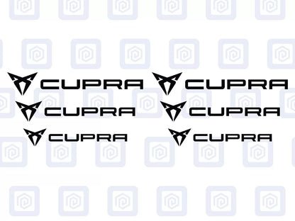 Cupra Brake Caliper Decals fits Ibiza Leon Ateca Born sticker logos (set of 6)