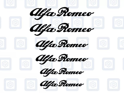 Alfa Romeo 6x Brake Caliper Decal Stickers Mito Giulia Stelvio Tonale High Temp