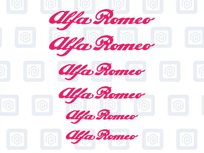 Alfa Romeo Style Brake Caliper Decals